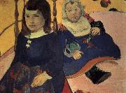 Paul Gauguin two children Sweden oil painting artist